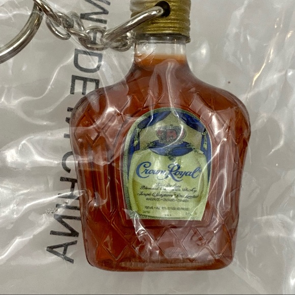 Crown Royal Miniature Bottle Keychain - Picture 2 of 6